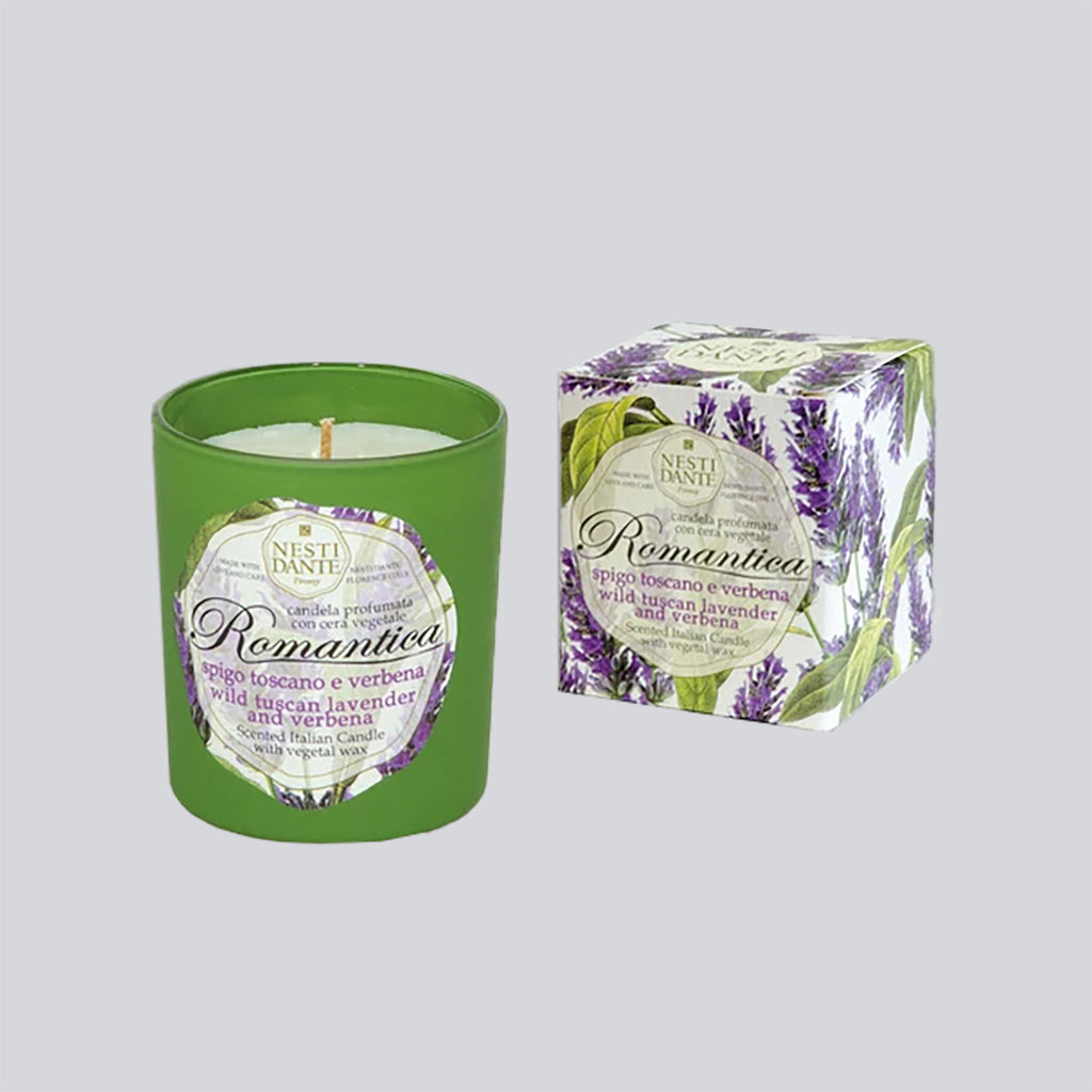 Vegan, Scented, Handmade Candle  - Wild Tuscan Lavender & Verbena