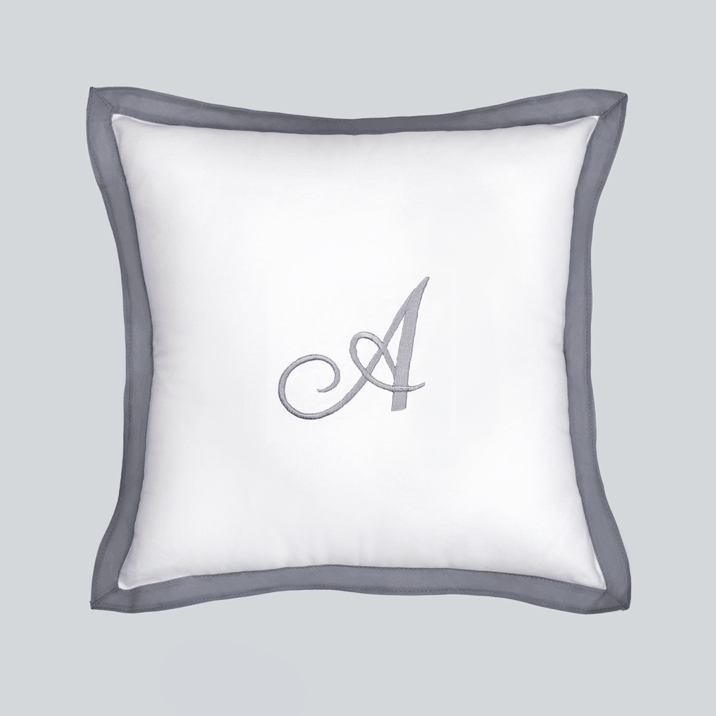 Cotton Cushion Cover With Grey Border
