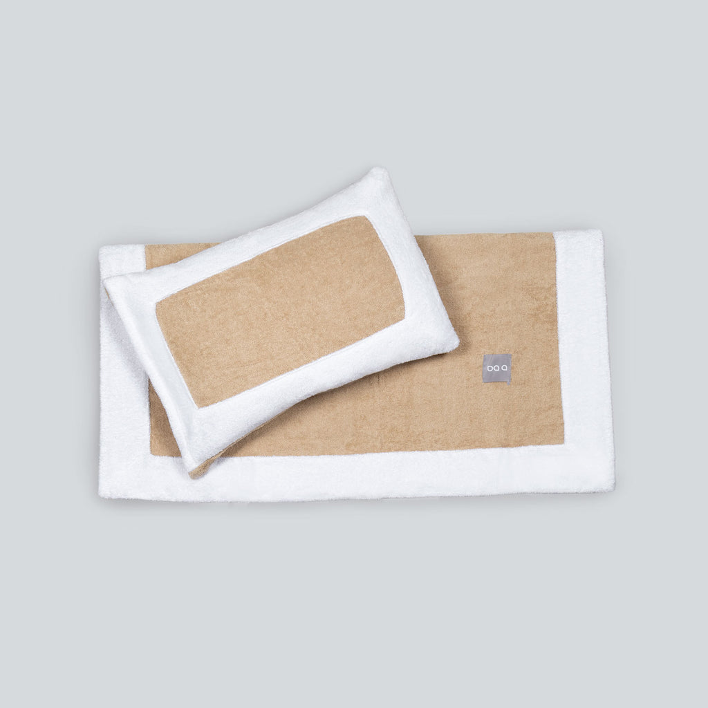 Beach towel with pillow mat hot sale