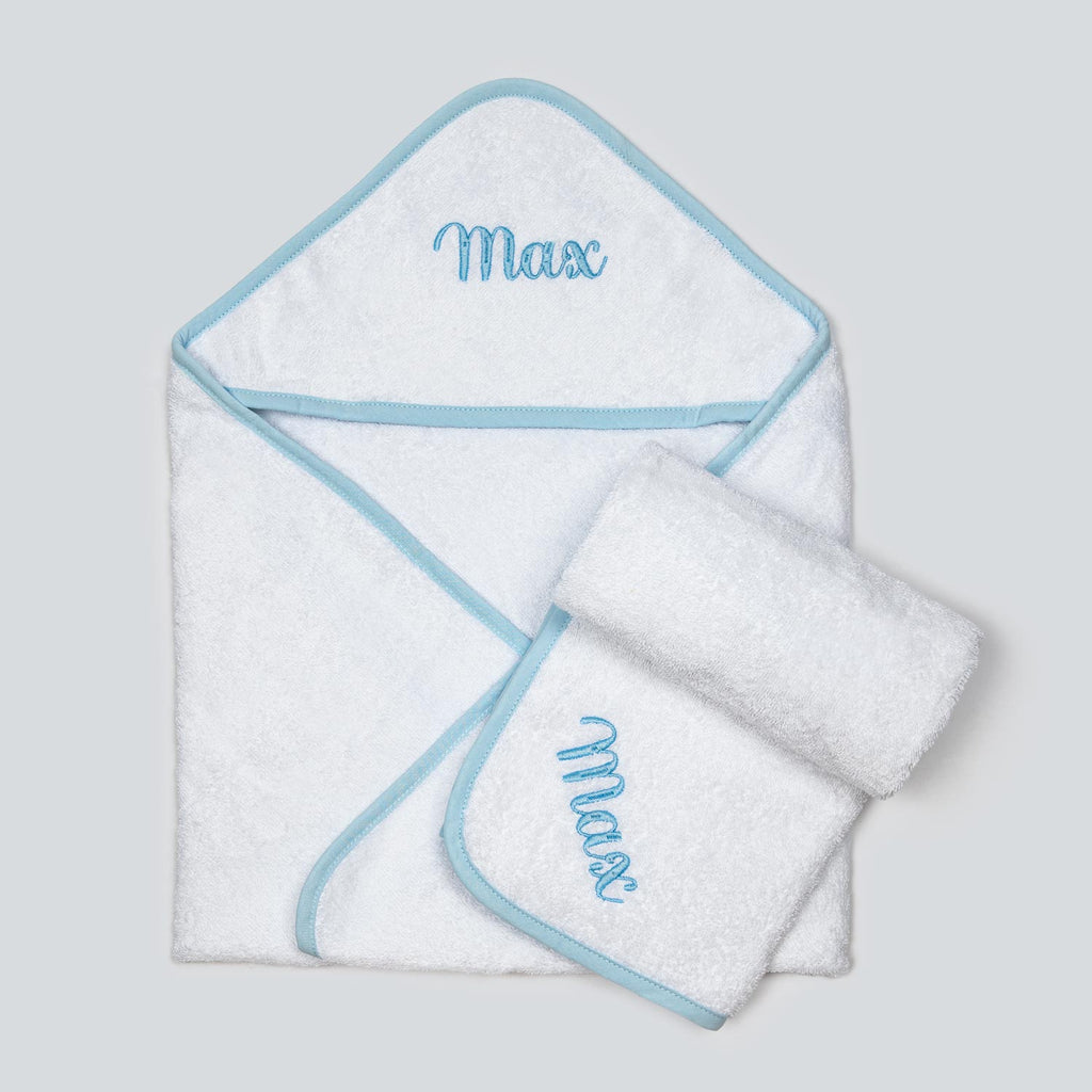 Hooded Terrycloth Towel & Matching Bath Towel Gift Set